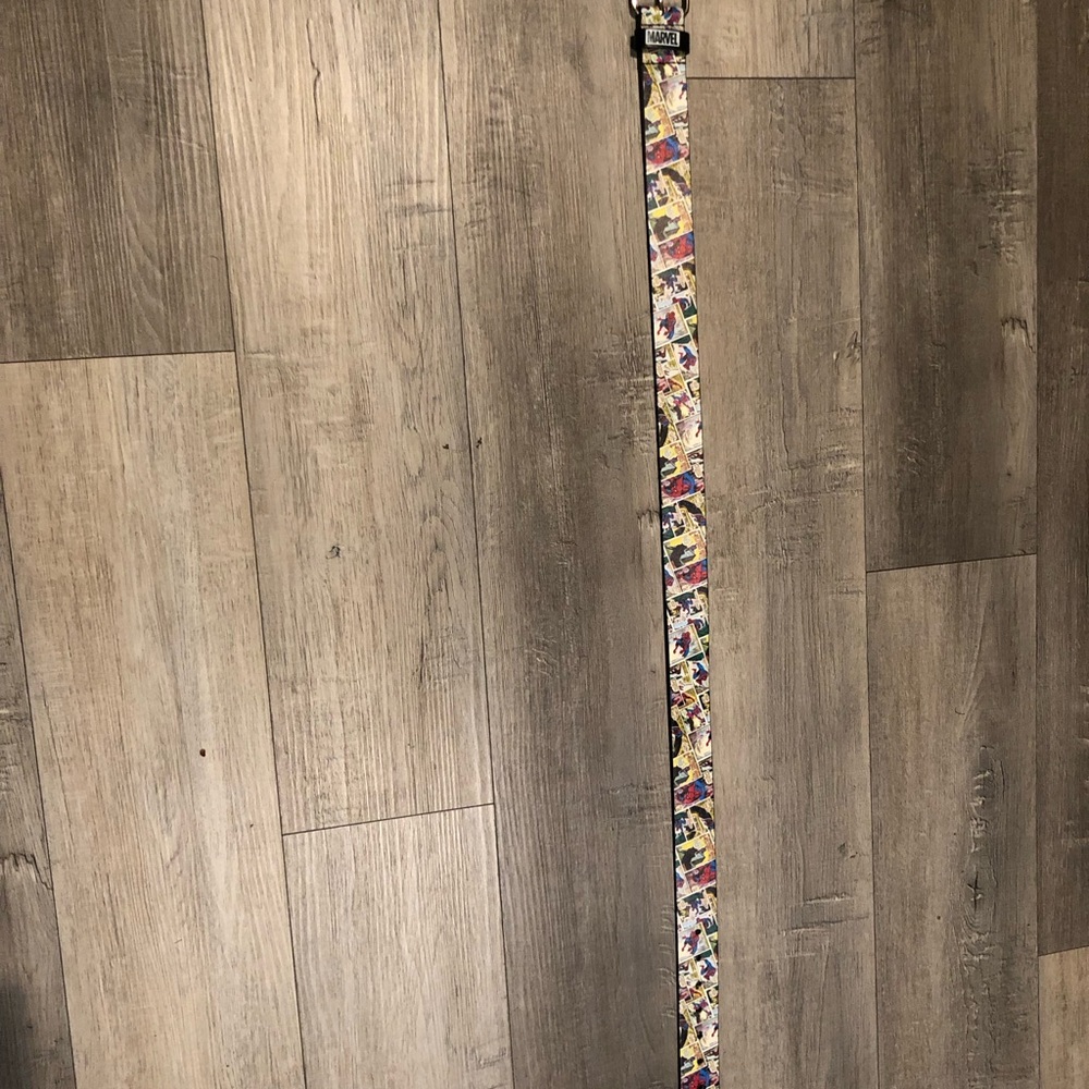 Marvel Multicolor Comic Strip Belt New with tags